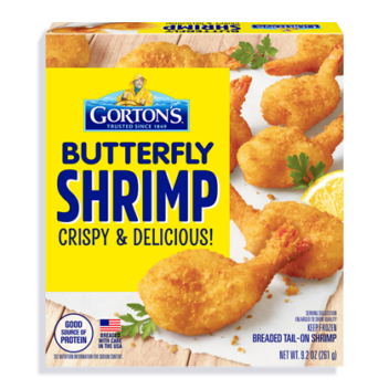 Crispy and delicious butterfly shrimp