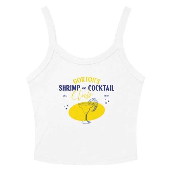 Shrimp and Cocktail Club Tank Top - White